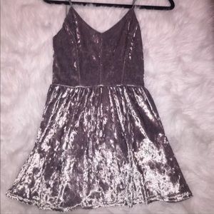 Velvet mini dress